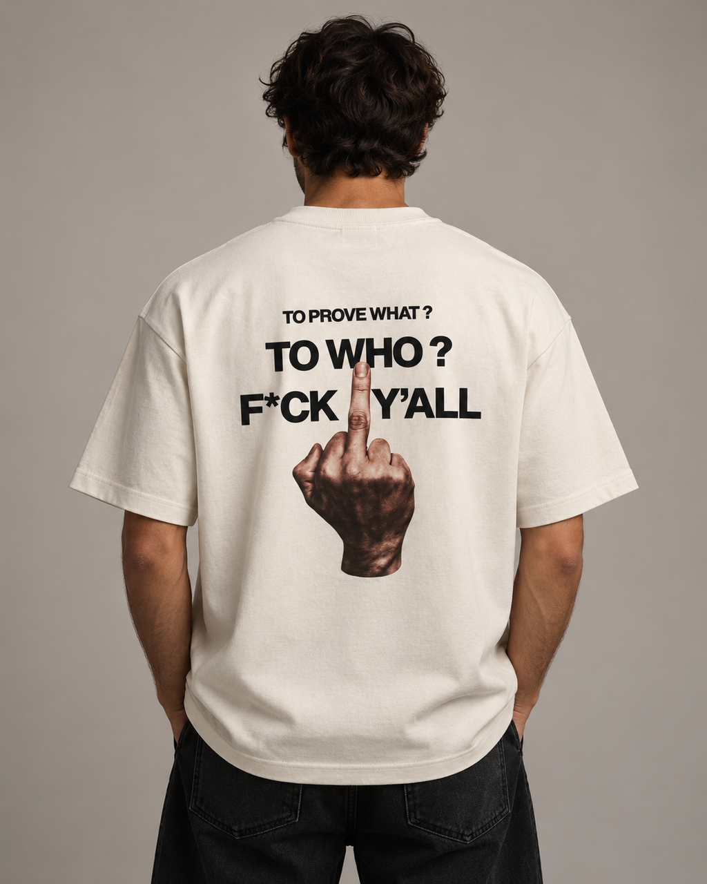 NO AUDIENCE — “To Prove What?” Boxy Tee